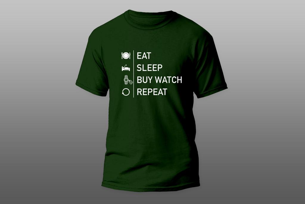 Mr. Watches T-Shirt: Eat, Sleep, Buy Watch, Repeat